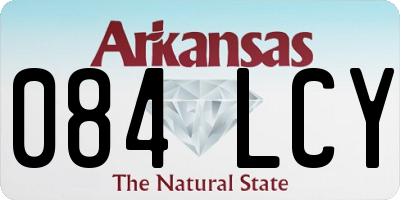 AR license plate 084LCY