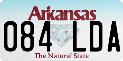 AR license plate 084LDA