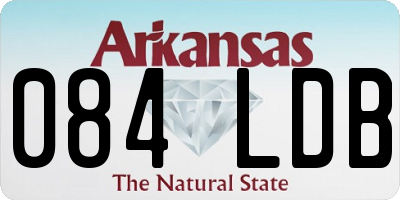 AR license plate 084LDB
