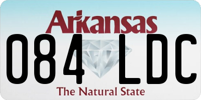 AR license plate 084LDC