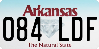 AR license plate 084LDF