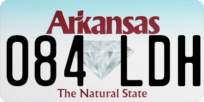 AR license plate 084LDH