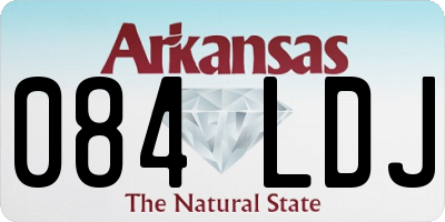 AR license plate 084LDJ