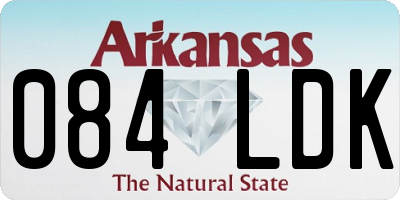 AR license plate 084LDK