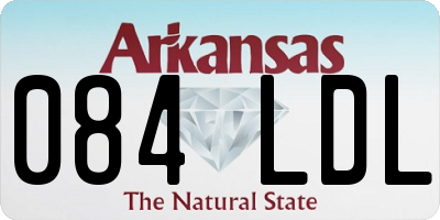 AR license plate 084LDL