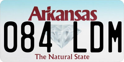 AR license plate 084LDM