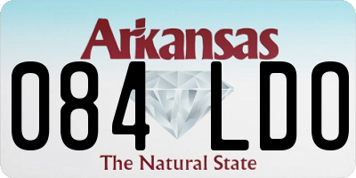 AR license plate 084LDO