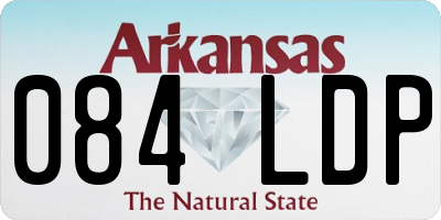 AR license plate 084LDP
