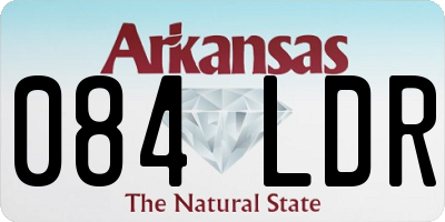 AR license plate 084LDR