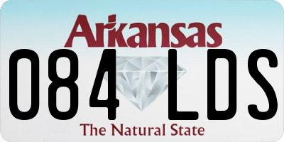 AR license plate 084LDS