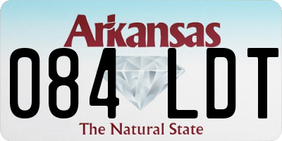 AR license plate 084LDT