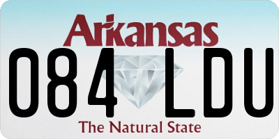 AR license plate 084LDU