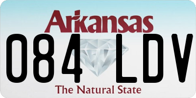 AR license plate 084LDV