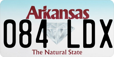 AR license plate 084LDX