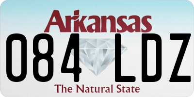 AR license plate 084LDZ