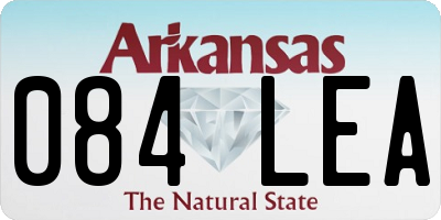 AR license plate 084LEA