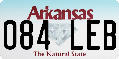AR license plate 084LEB