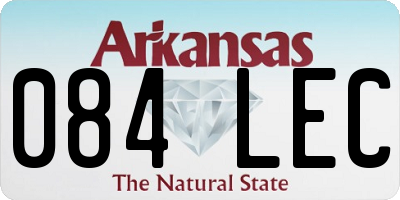 AR license plate 084LEC