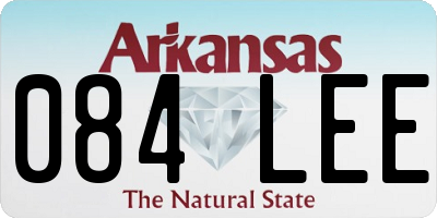 AR license plate 084LEE