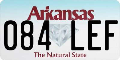 AR license plate 084LEF