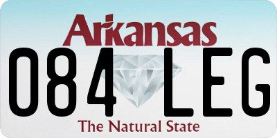 AR license plate 084LEG