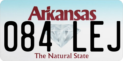 AR license plate 084LEJ