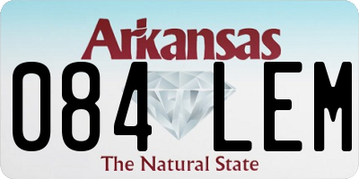 AR license plate 084LEM