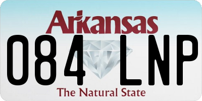 AR license plate 084LNP