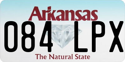 AR license plate 084LPX
