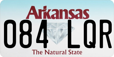 AR license plate 084LQR