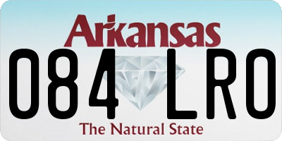 AR license plate 084LRO