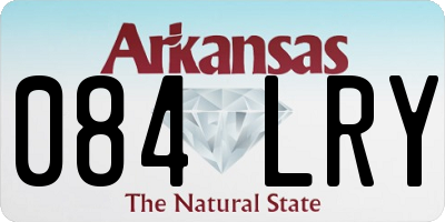 AR license plate 084LRY