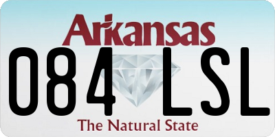 AR license plate 084LSL