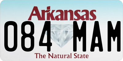 AR license plate 084MAM
