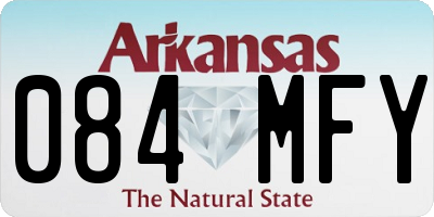AR license plate 084MFY