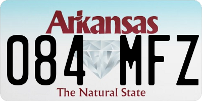 AR license plate 084MFZ