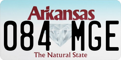 AR license plate 084MGE