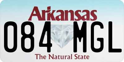 AR license plate 084MGL
