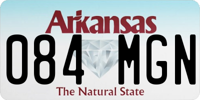 AR license plate 084MGN