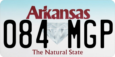 AR license plate 084MGP