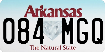 AR license plate 084MGQ