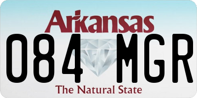 AR license plate 084MGR