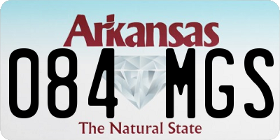 AR license plate 084MGS