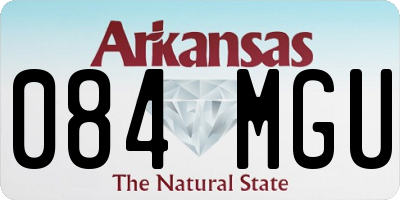AR license plate 084MGU