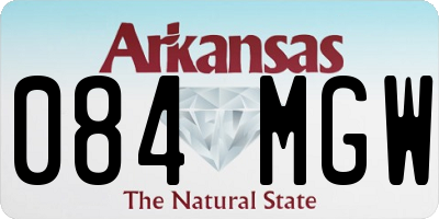 AR license plate 084MGW