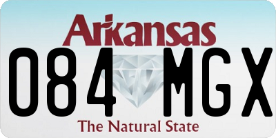 AR license plate 084MGX