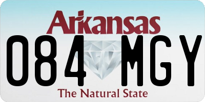 AR license plate 084MGY