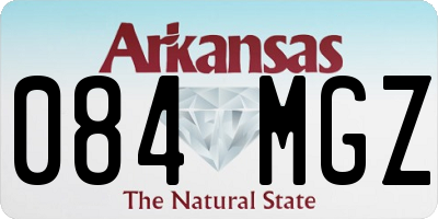AR license plate 084MGZ