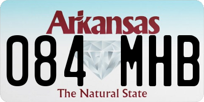 AR license plate 084MHB