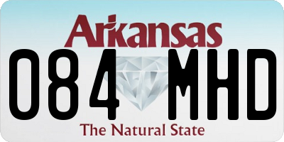 AR license plate 084MHD